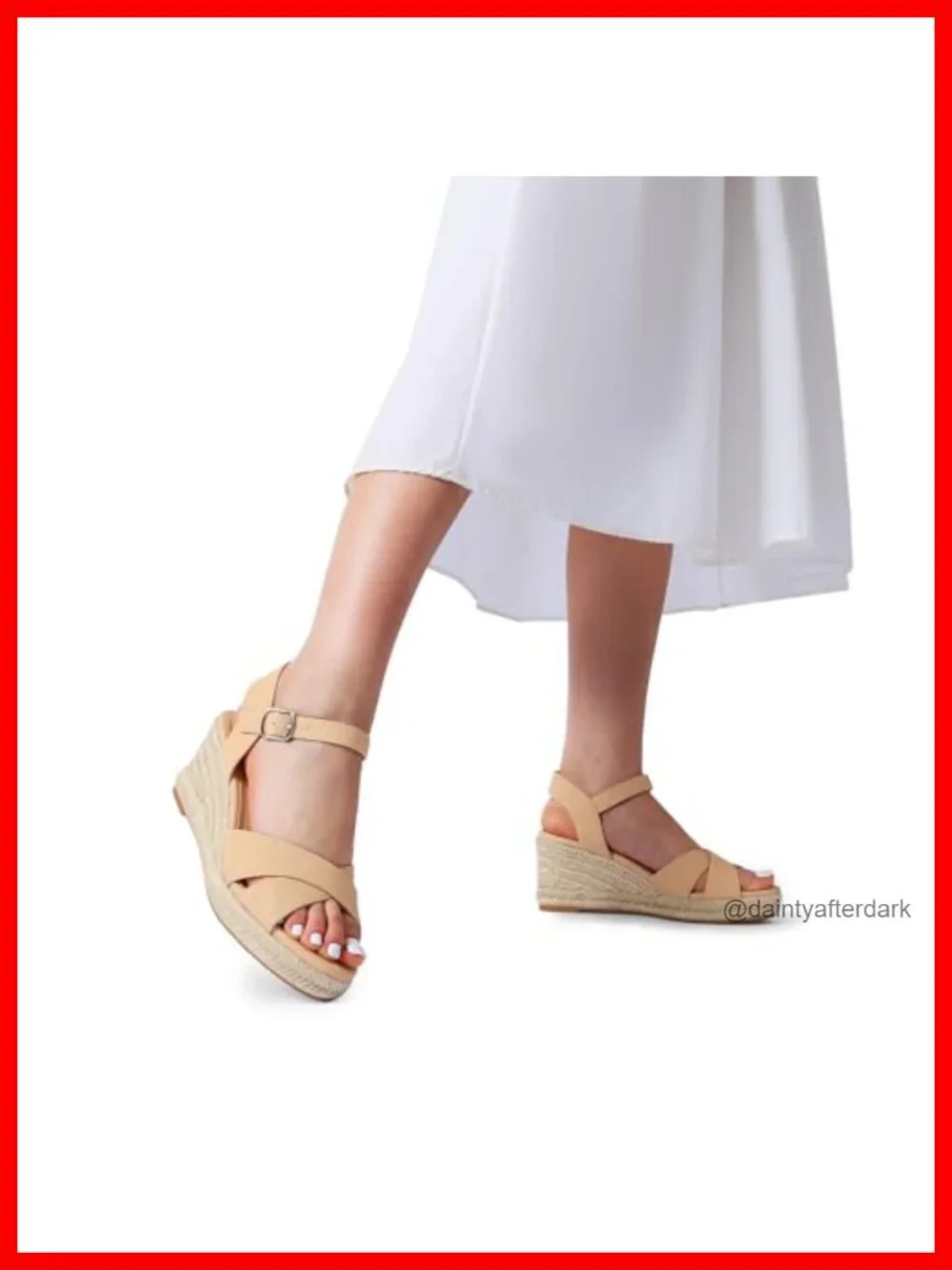 Women's Espadrille Wedge Sandals Raffia Ankle Strap Non-Slip